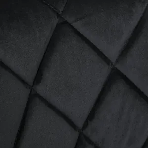 Cydro Black Velvet bar hocker