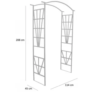 ZÁHRADNÁ PERGOLA 114 X 45 X 208 CM