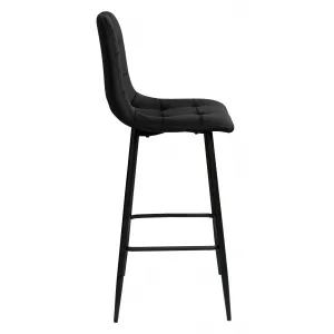 Hamilton velvet black hocker
