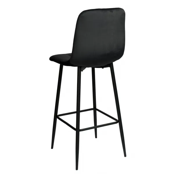 Hamilton velvet black hocker