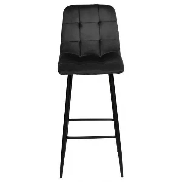 Hamilton velvet black hocker