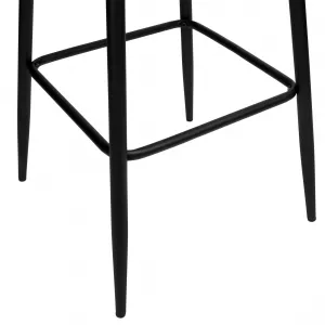 Hamilton velvet black hocker