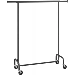HARUN mobilný vešiak na kolieskach čierny