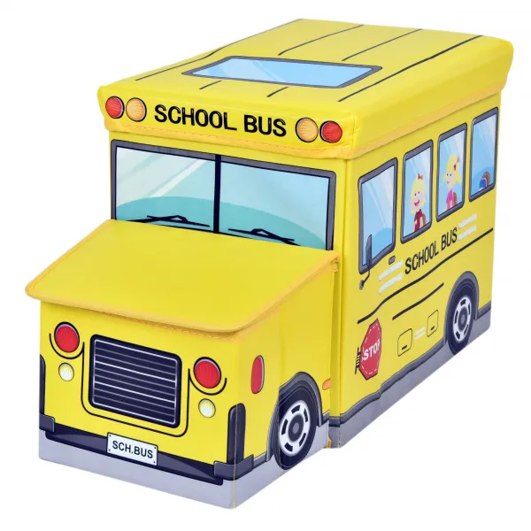 Box na hračky Autobus žltý