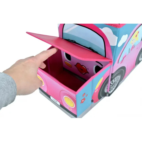 Box na hračky Auto ružové