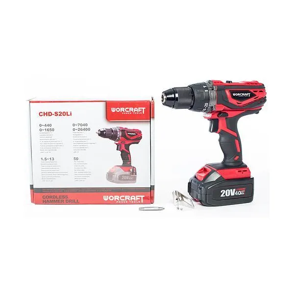 Skrutkovač Worcraft CHD-S20Li, 20V, Li-ion 113900