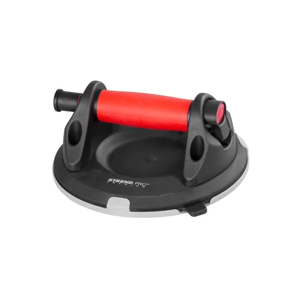 Držiak skla Strend Pro, prísavný, 1-kupolový, s manometrom, 20 cm, max. 150 kg