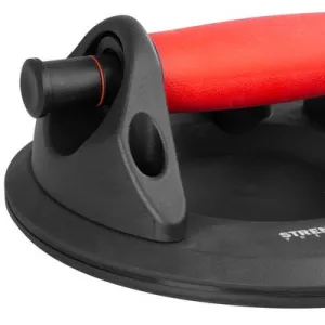 Držiak skla Strend Pro, prísavný, 1-kupolový, s manometrom, 20 cm, max. 150 kg