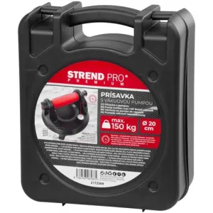 Držiak skla Strend Pro, prísavný, 1-kupolový, s manometrom, 20 cm, max. 150 kg