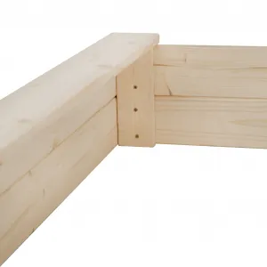 Profitent Drevené pieskovisko s lavičkami 120x120