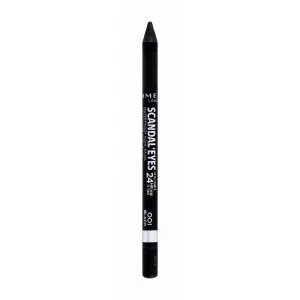 Rimmel ScandalEyes Waterproof Kohl Kajal vodeodolná ceruzka na oči odtieň 001 Black 1,3 g