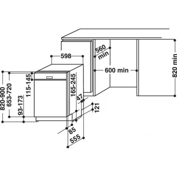 Whirlpool WBO 3T133 PF X