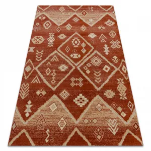 Koberec LEGEND 468 15 GB300 OSTA - Boho, exkluzívny červený / béžový