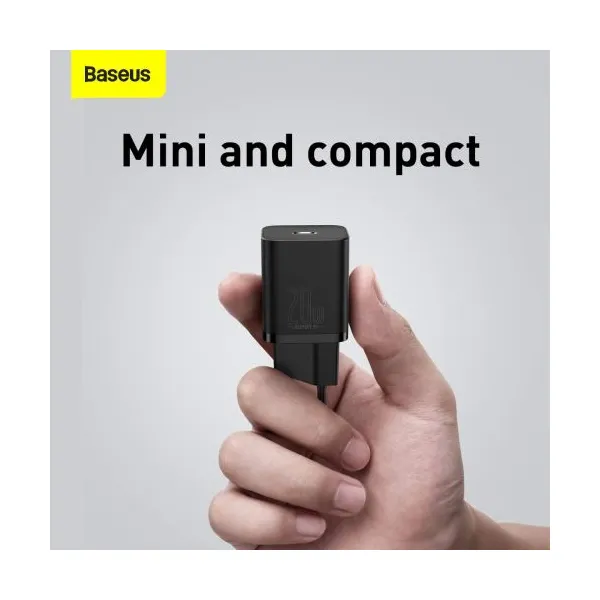 Baseus Super Si Quick Charger 1C 20W - čierna