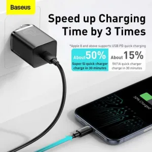 Baseus Super Si Quick Charger 1C 20W - čierna