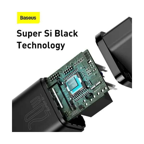 Baseus Super Si Quick Charger 1C 20W - čierna
