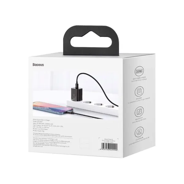 Baseus Super Si Quick Charger 1C 20W - čierna