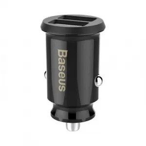 Baseus Grain 2x USB 5V 3,1A nabíjačka do auta (čierna) 016534