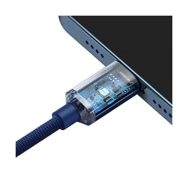 Kábel USB-C do Lightning Baseus Crystal, 20W, 1,2m (niebieski) 030328