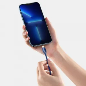 Kábel USB-C do Lightning Baseus Crystal, 20W, 1,2m (niebieski) 030328
