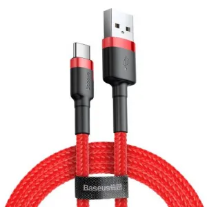 Baseus CATKLF-U09 Kábel Typ - C 3m, Červený