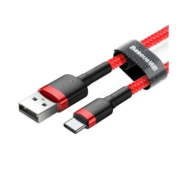 Baseus CATKLF-U09 Kábel Typ - C 3m, Červený