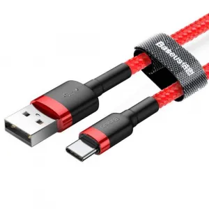 Baseus CATKLF-U09 Kábel Typ - C 3m, Červený
