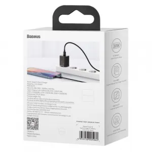 Baseus Super Si Quick Charger 1C 30W nástenná nabíjačka (čierna) 027581