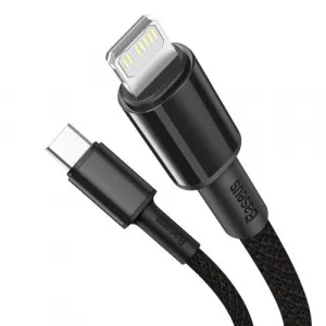 Kábel USB-C do Lightning Baseus High Density Braided, 20W, 5A, PD, 2m (černý) 024642