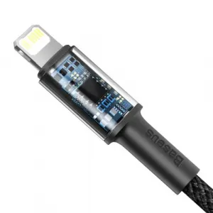 Kábel USB-C do Lightning Baseus High Density Braided, 20W, 5A, PD, 2m (černý) 024642