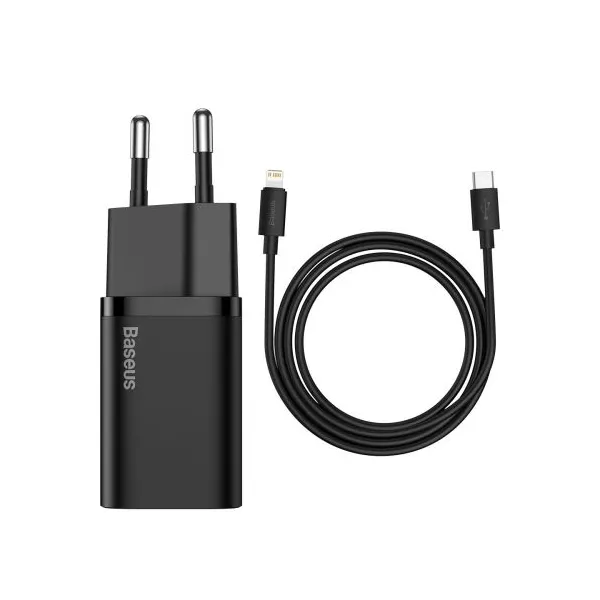 Baseus Super Si Quick Charger 1C 30W nástenná nabíjačka (čierna) 027581