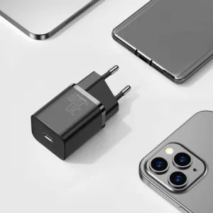 Baseus Super Si Quick Charger 1C 30W nástenná nabíjačka (čierna) 027581