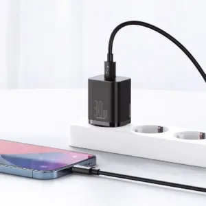 Baseus Super Si Quick Charger 1C 30W nástenná nabíjačka (čierna) 027581