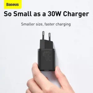 Baseus Super Si Quick Charger 1C 30W nástenná nabíjačka (čierna) 027581