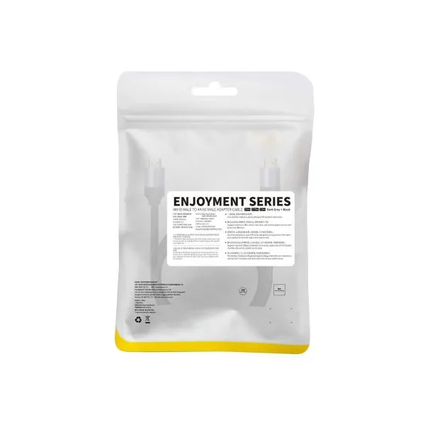 HDMI kábel Baseus Enjoyment Series, 4K, 1,5 m (čierno-sivý) 036207