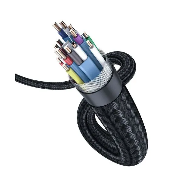 HDMI kábel Baseus Enjoyment Series, 4K, 1,5 m (čierno-sivý) 036207