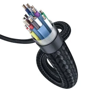 HDMI kábel Baseus Enjoyment Series, 4K, 1,5 m (čierno-sivý) 036207