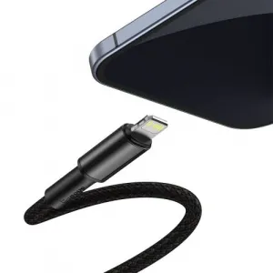 Kábel USB-C do Lightning Baseus High Density Braided, 20W, 5A, PD, 2m (černý) 024642
