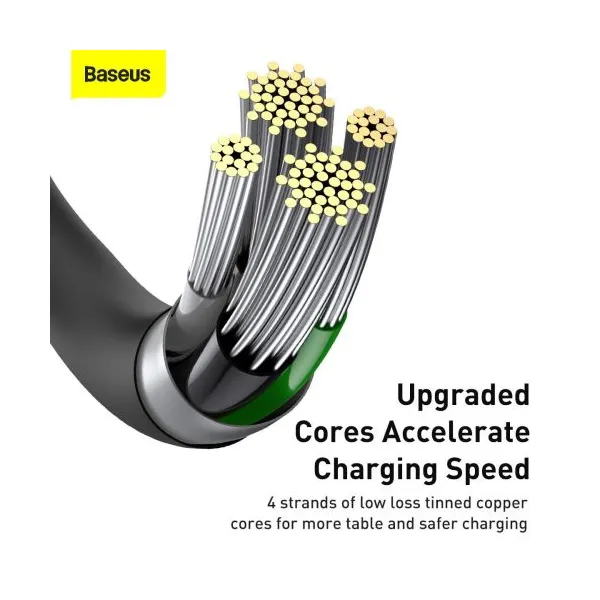 Kábel USB-Lightning Baseus Superior Series, 2,4 A, 2 m (čierny) 026621