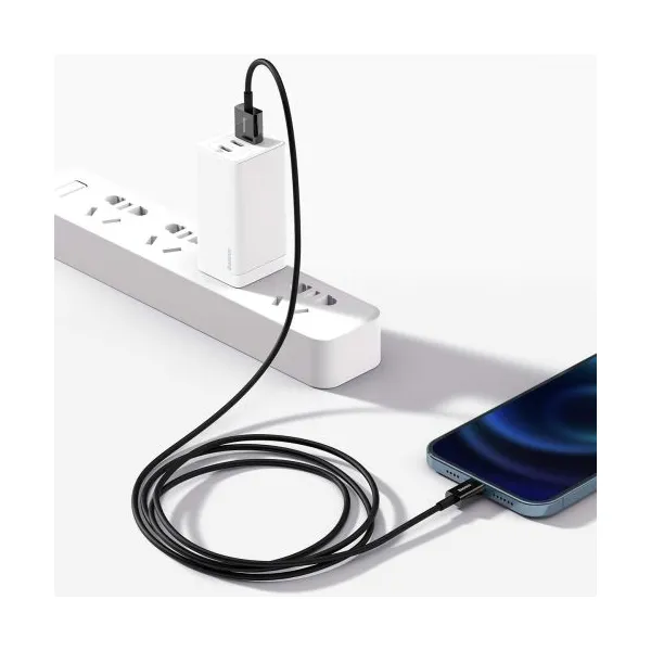 Kábel USB-Lightning Baseus Superior Series, 2,4 A, 2 m (čierny) 026621