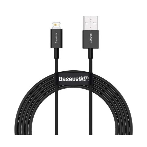 Kábel USB-Lightning Baseus Superior Series, 2,4 A, 2 m (čierny) 026621