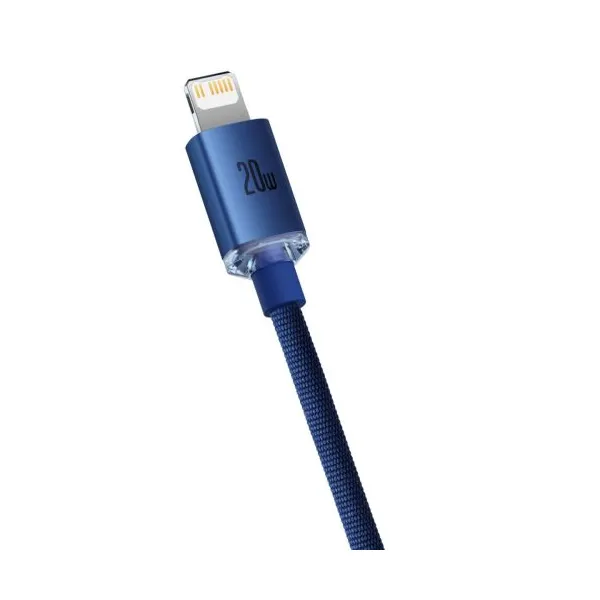 Kábel USB-C do Lightning Baseus Crystal, 20W, 1,2m (niebieski) 030328