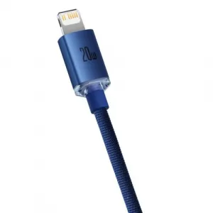 Kábel USB-C do Lightning Baseus Crystal, 20W, 1,2m (niebieski) 030328