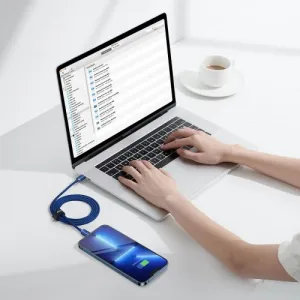 Kábel USB-C do Lightning Baseus Crystal, 20W, 1,2m (niebieski) 030328