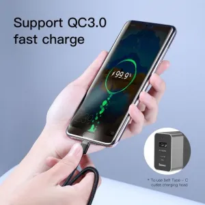 Nabíjací/dátový kábel Baseus Cafule Series USB-C na USB-C PD2.0 60W Flash 2m, sivo-čierna