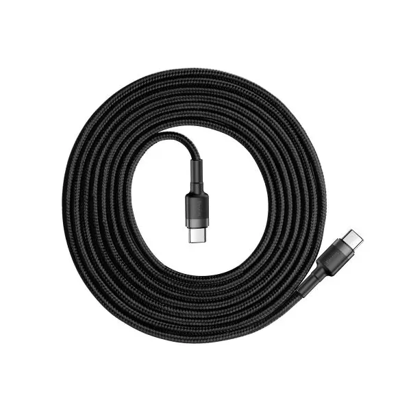 Nabíjací/dátový kábel Baseus Cafule Series USB-C na USB-C PD2.0 60W Flash 2m, sivo-čierna