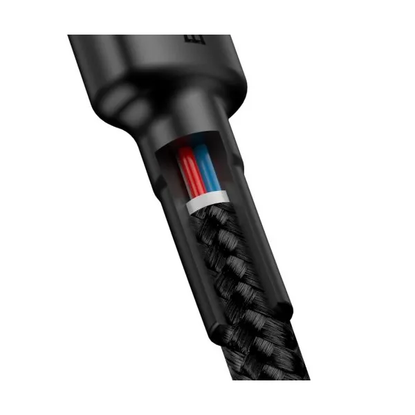 Nabíjací/dátový kábel Baseus Cafule Series USB-C na USB-C PD2.0 60W Flash 2m, sivo-čierna