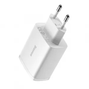 Kompaktná rýchlonabíjačka Baseus, 3x USB, 17W (biela) 033899