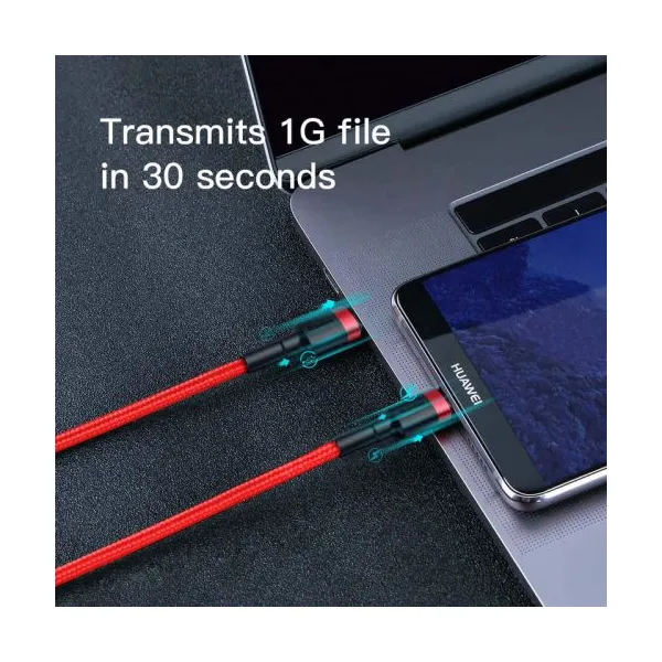 Nabíjací/dátový kábel Baseus Cafule Series USB-C na USB-C PD2.0 60W Blesk 1m, červený
