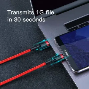 Nabíjací/dátový kábel Baseus Cafule Series USB-C na USB-C PD2.0 60W Blesk 1m, červený